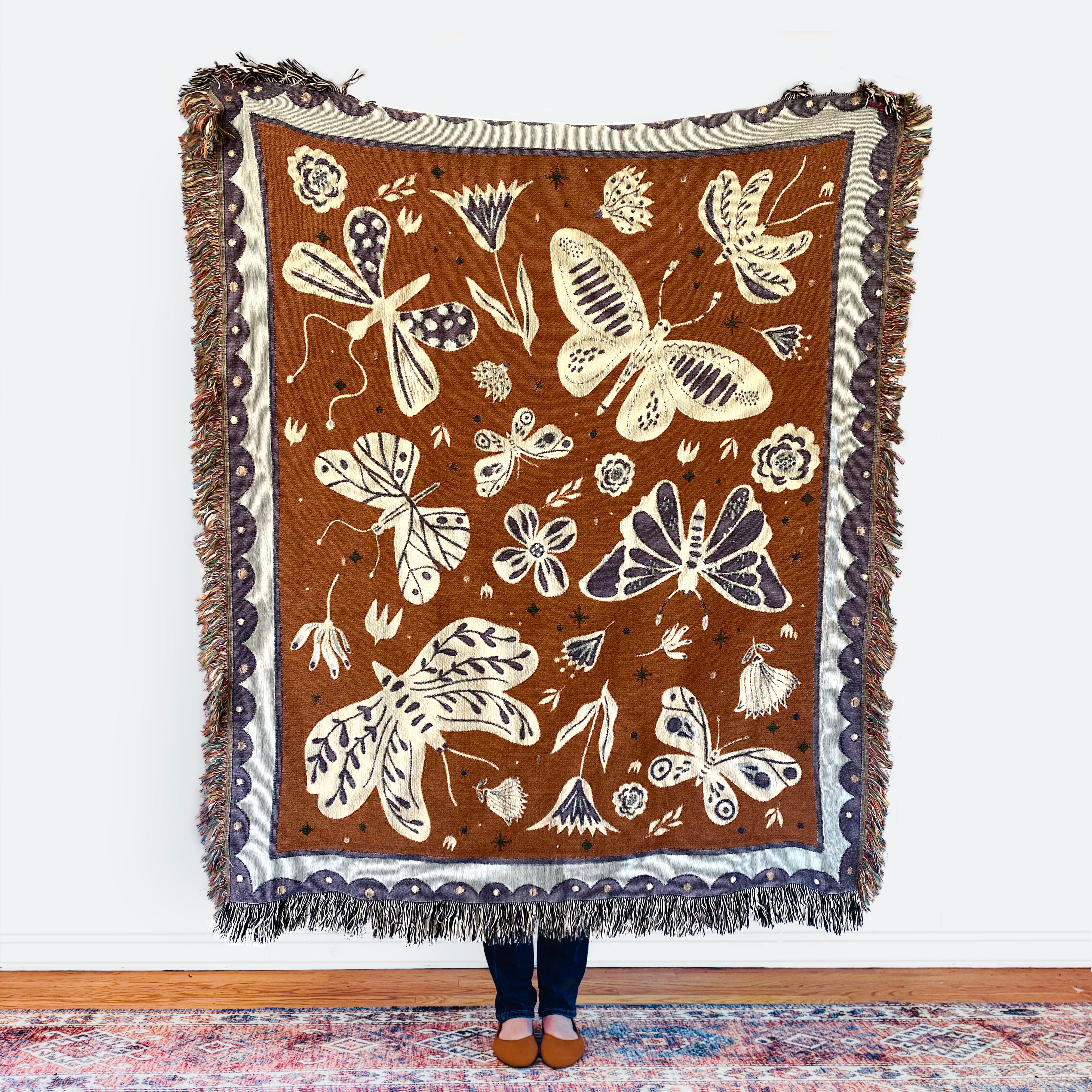 The Quiet Wings Woven Blanket