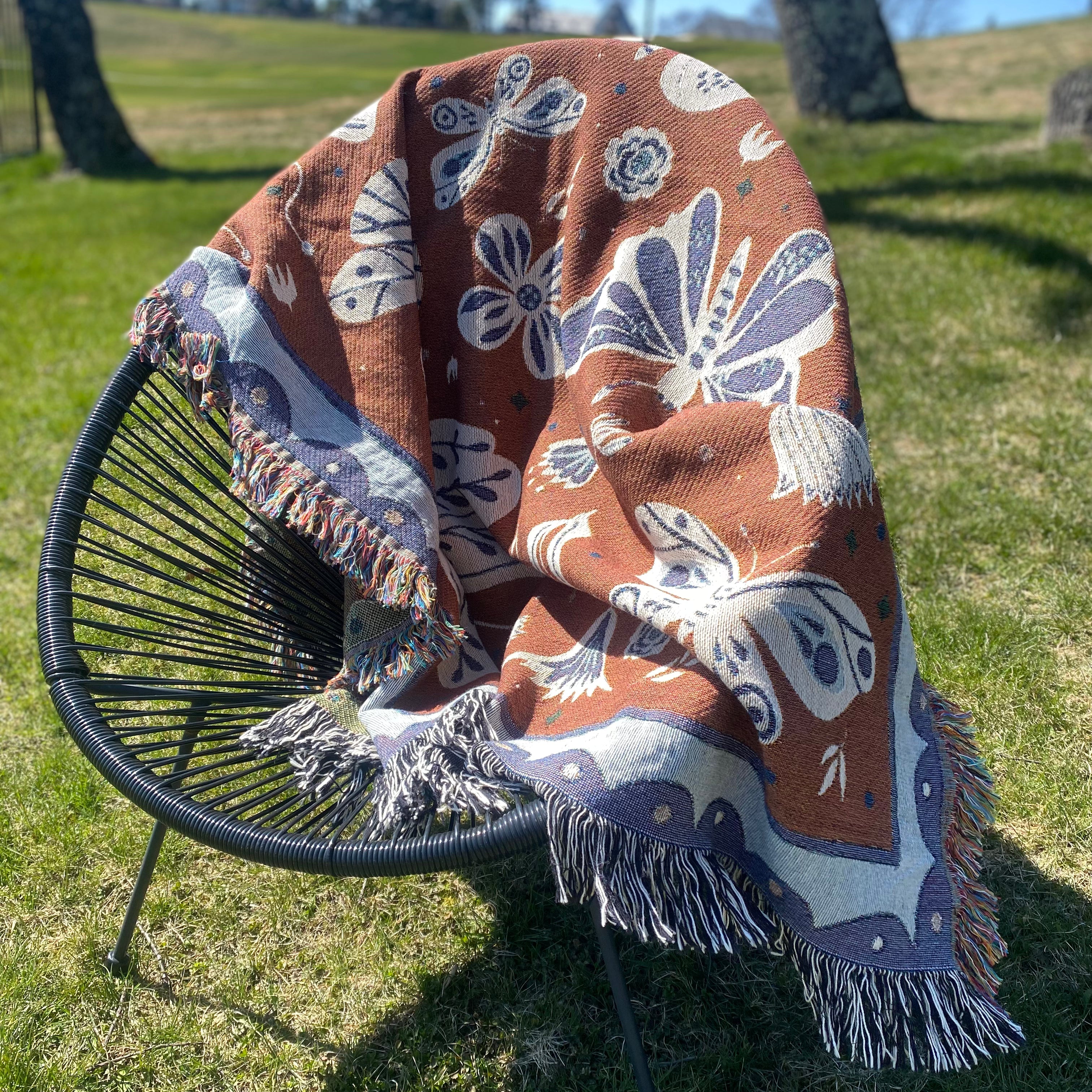 The Quiet Wings Woven Blanket