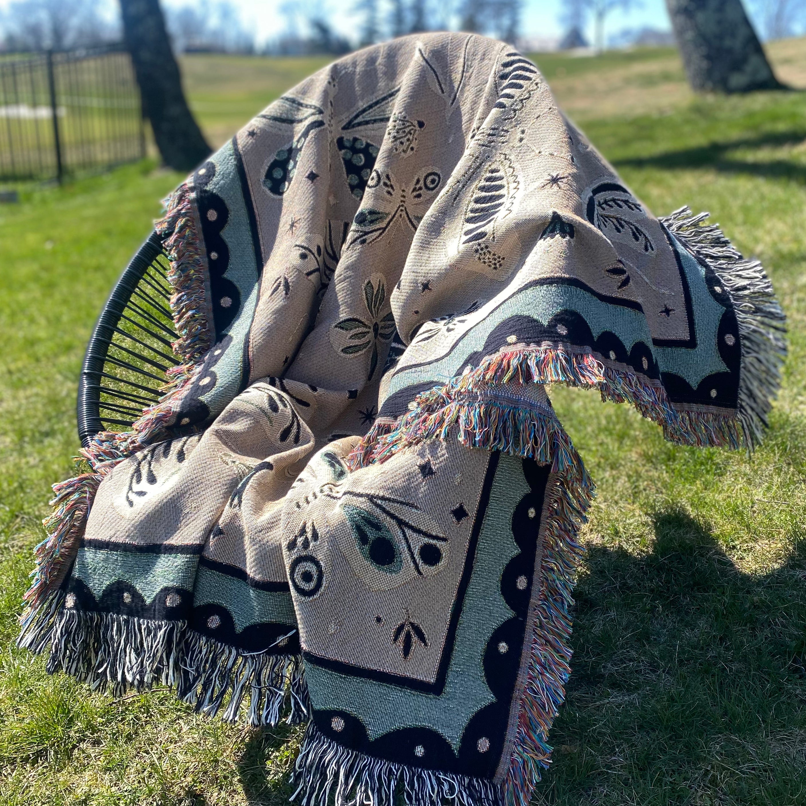 The Quiet Wings Woven Blanket
