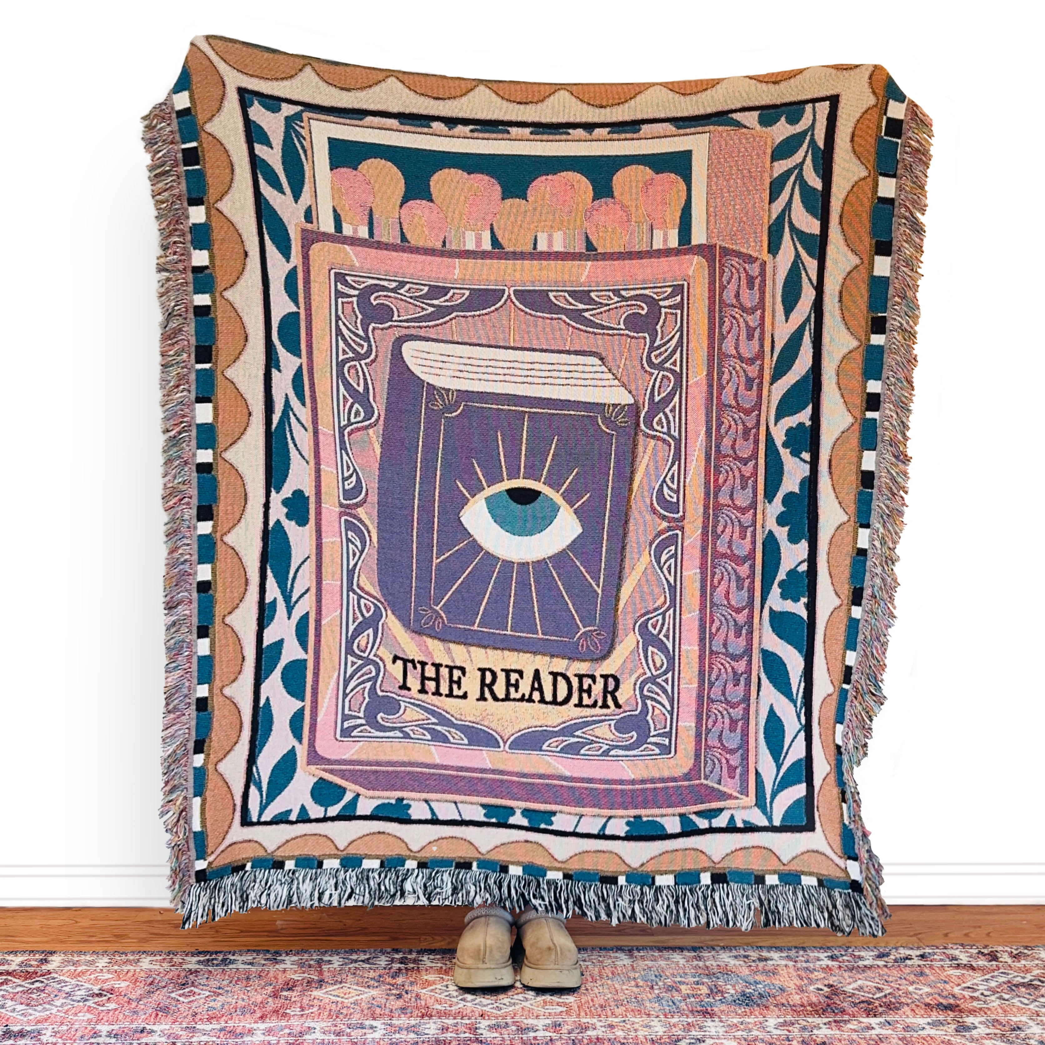 The Tarot Card Woven Blanket
