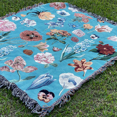 The Vintage Garden Woven Blanket