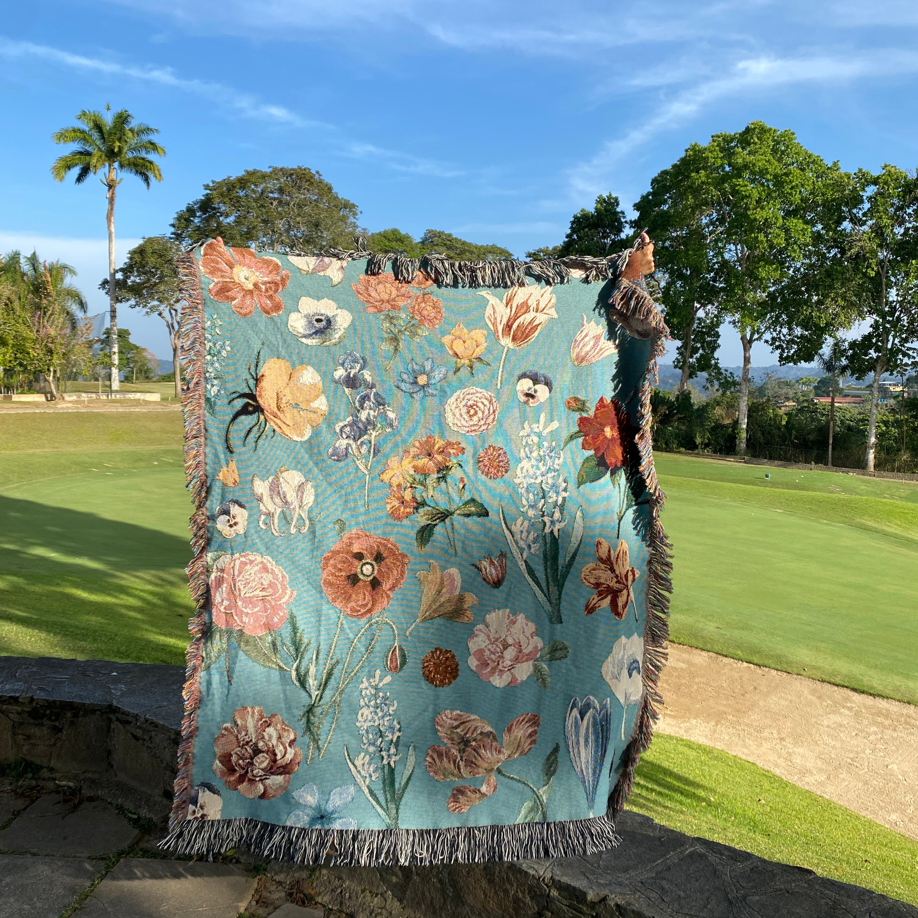 The Vintage Garden Woven Blanket
