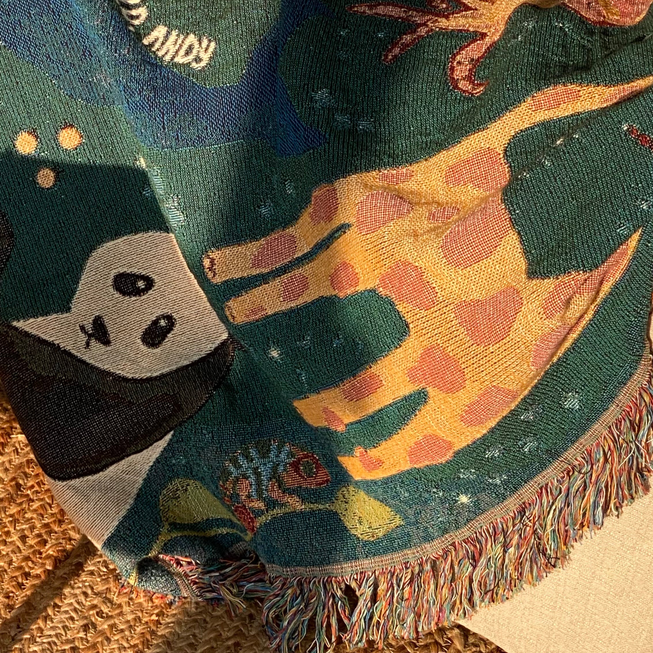 The Woodland Dreams Woven Blanket