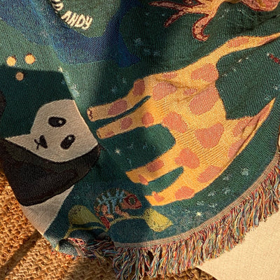The Woodland Dreams Woven Blanket