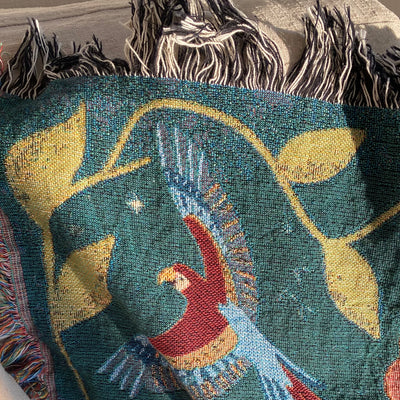 The Woodland Dreams Woven Blanket