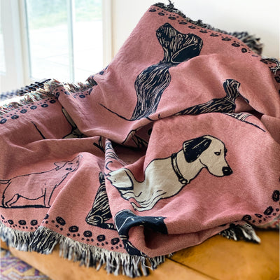 The Unapologetically Pink Woven Blanket