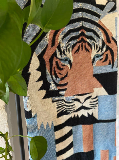 1 Year Anniversary Gift For Boyfriend, Teen Room Wall Decor, Woven Throw Blanket, Cat, Wall Tapestry, Woven Tapestry