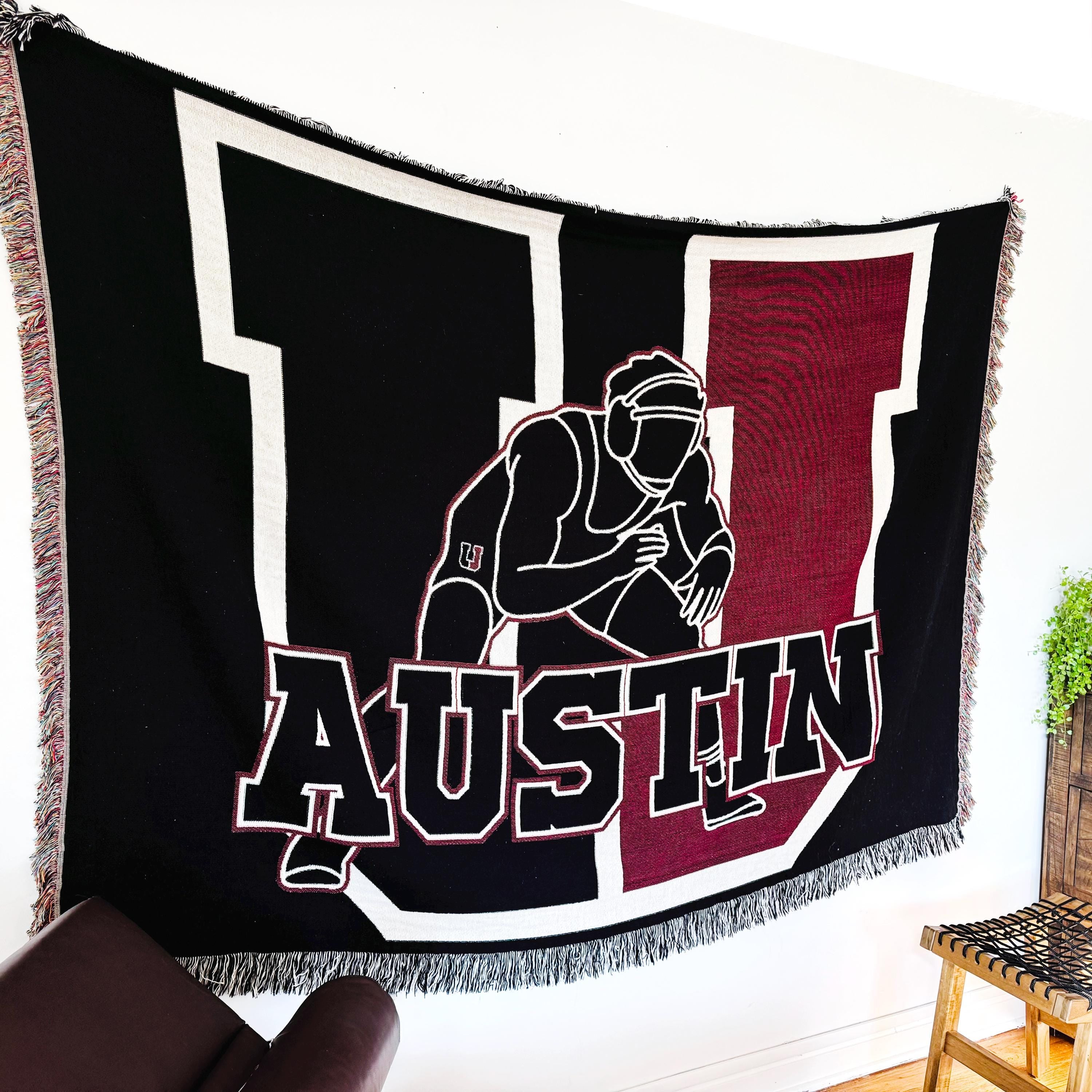 Upper St Clair Woven Blanket - Tapestry Aesthetic - Teen Room Decor  - Family Blanket