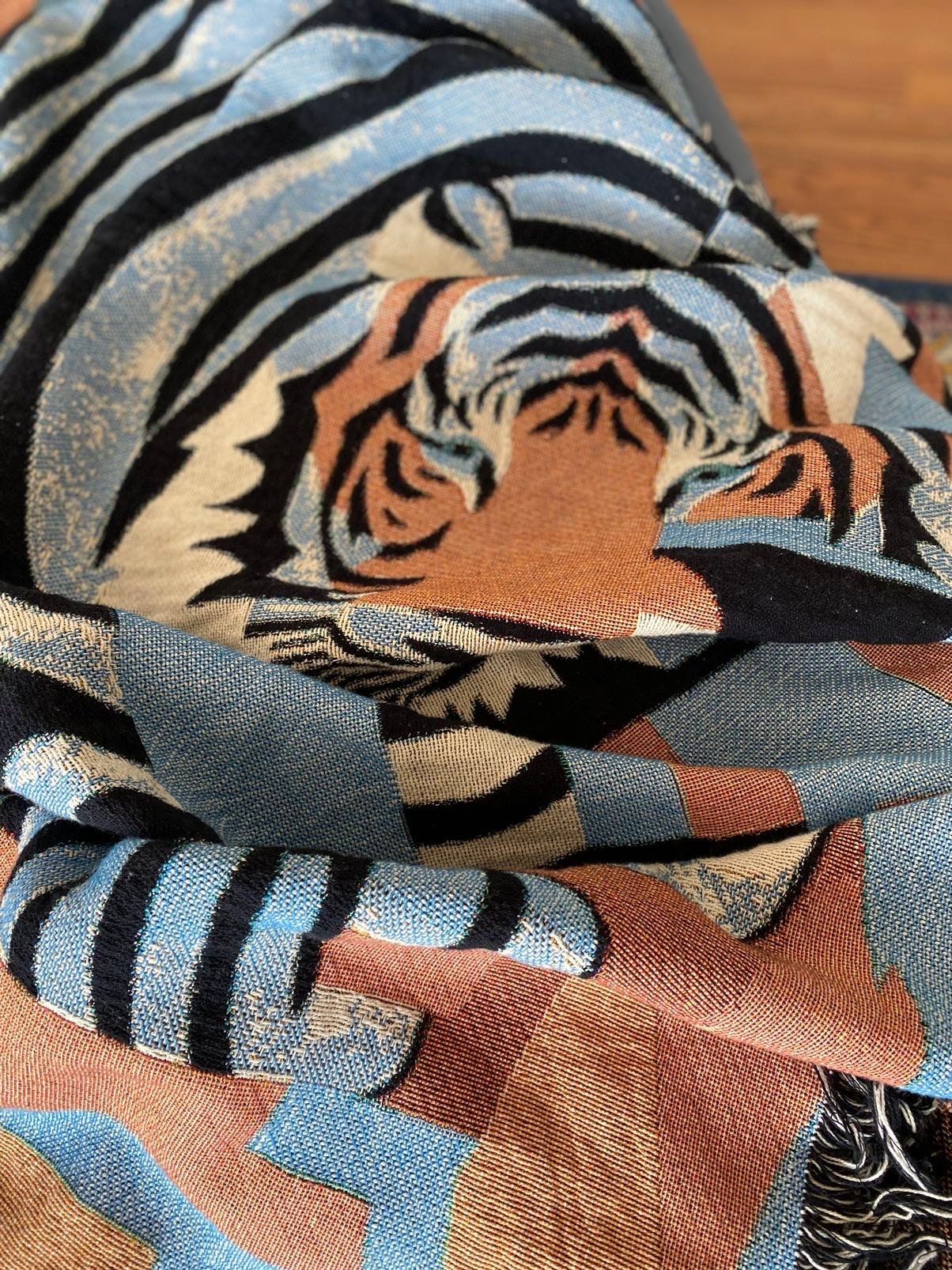 1 Year Anniversary Gift For Boyfriend, Teen Room Wall Decor, Woven Throw Blanket, Cat, Wall Tapestry, Woven Tapestry