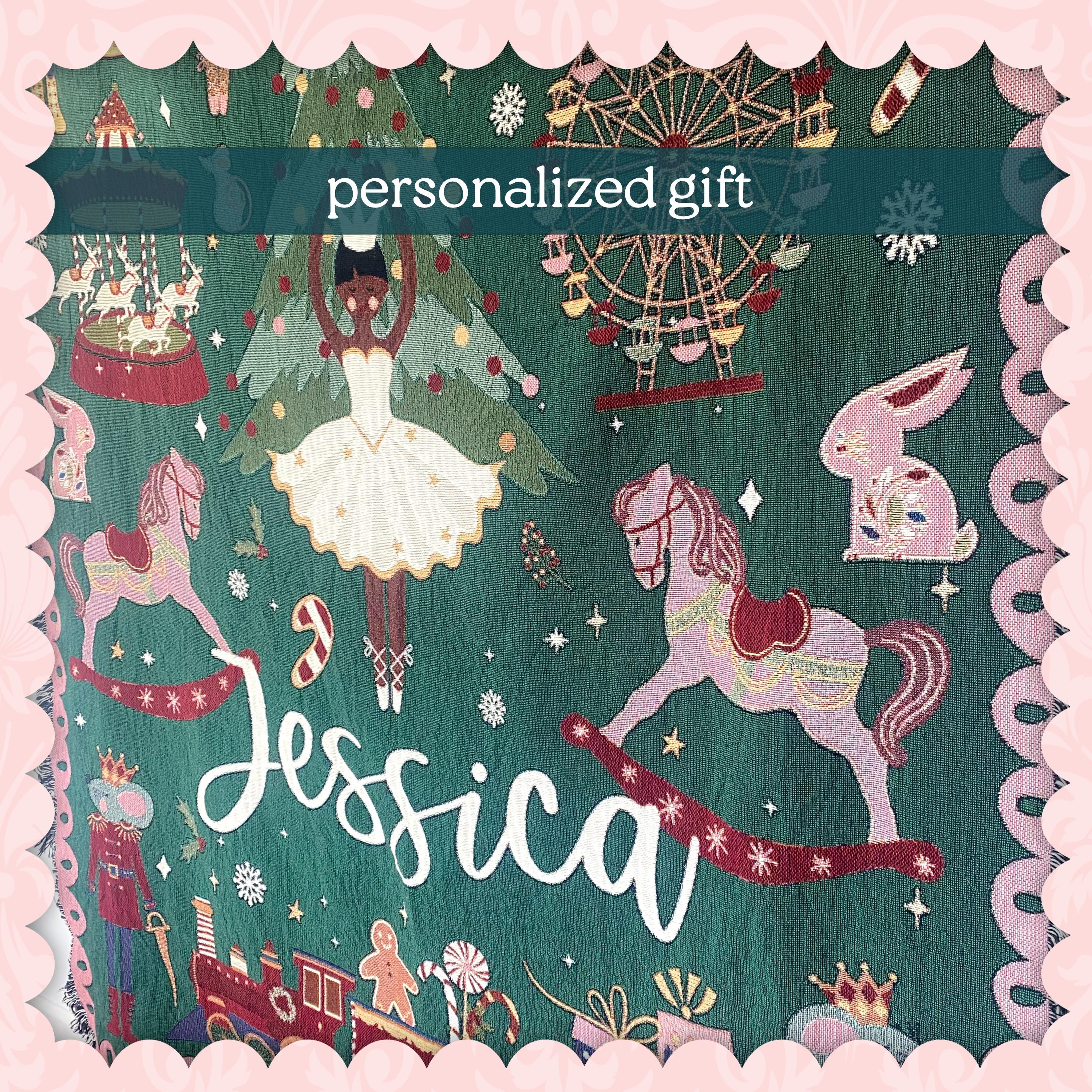 Christmas Woven Blanket Personalized Christmas Gift  Christmas Tree Decorations Tapestry Woven Blanket Cozy Holiday Decor