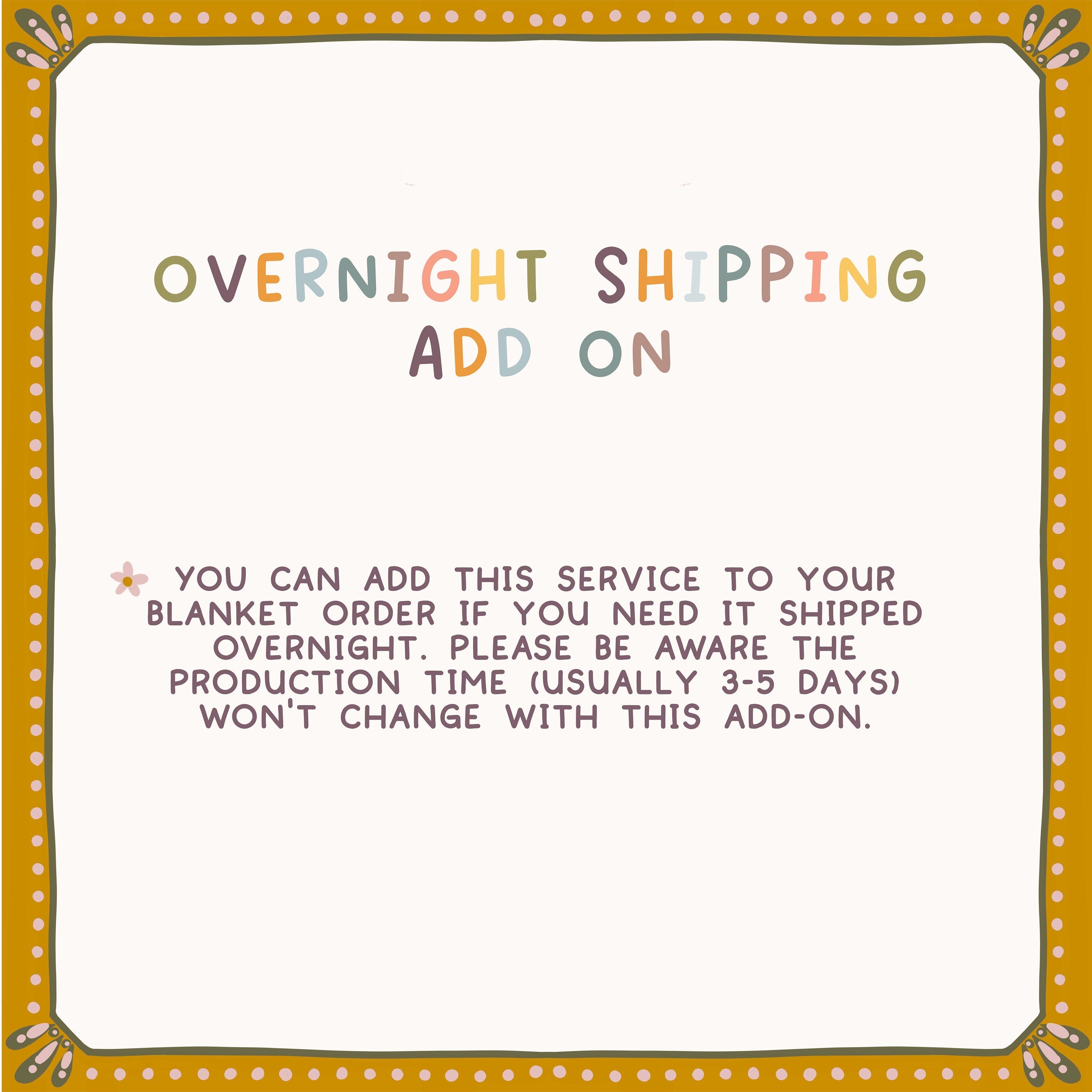 Shipping Add-On for Blankets