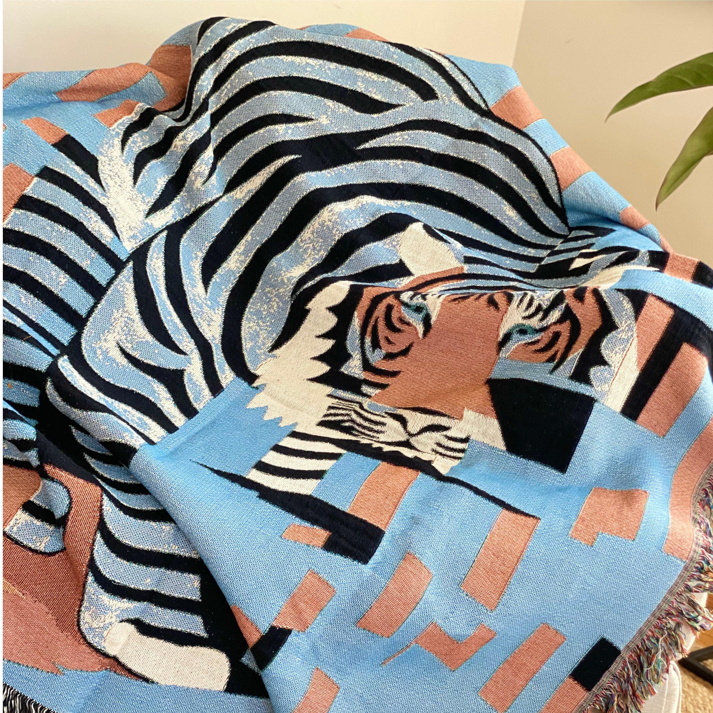 Custom Tapestry Wall Hanging, Personalized Graduation Gift, Tiger Dopamine Decor, Dorm Room Wall Tapestry, Tiger Picnic Blanket