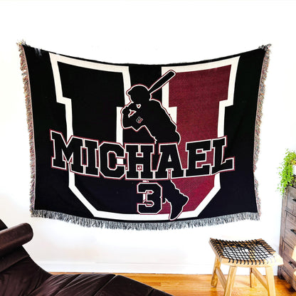 Upper St Clair Woven Blanket - Tapestry Aesthetic - Teen Room Decor  - Family Blanket