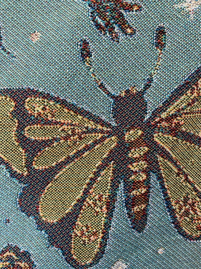 Butterflies and Moths Blanket, Modern Farmhouse Decor, Insect Tapestry Aesthetic Personalized Picnic Blanket, Book Nook Blanket, Hygge Decor