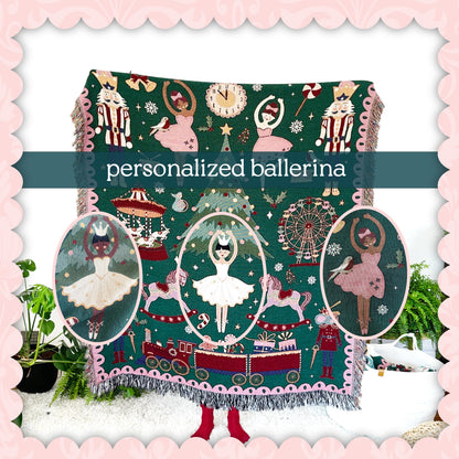 Christmas Woven Blanket Personalized Christmas Gift  Christmas Tree Decorations Tapestry Woven Blanket Cozy Holiday Decor
