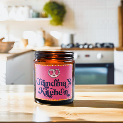 Grandma's Kitchen Scented Candle, Mother's Day Gift for Nana, Pink Coquette Room Decor, Kitchen Island Decoration