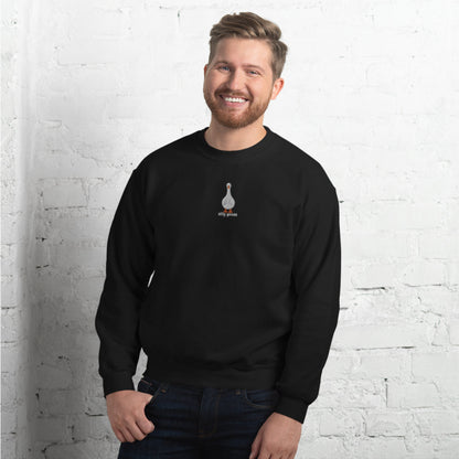Silly Goose Sweatshirt Embroidered Goose Sweater