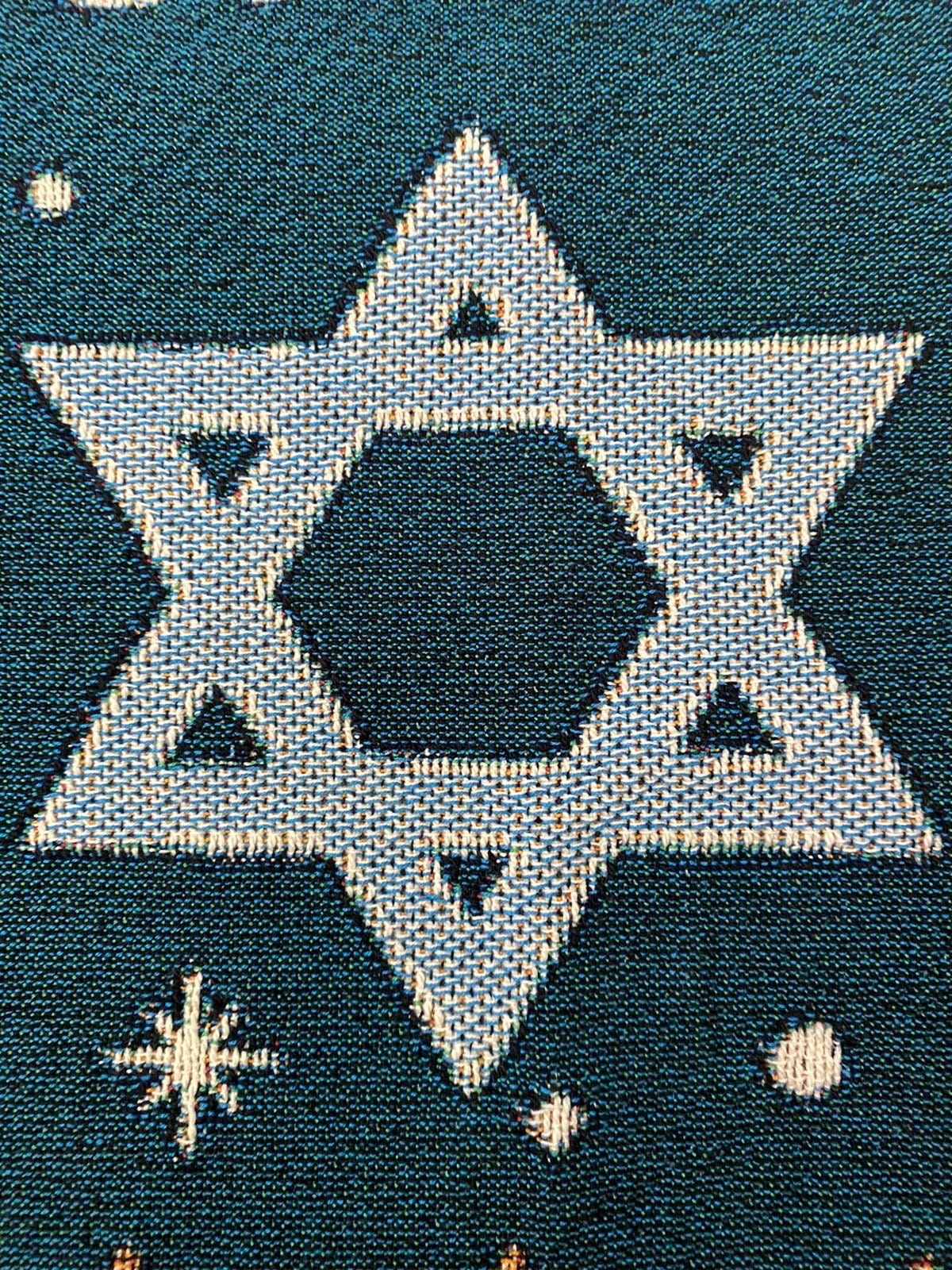 Bar Mitzvah Throw Blanket, Personalized Hebrew Gift, Modern Jewish Art, Peace, Gift For Bar Mitzvah