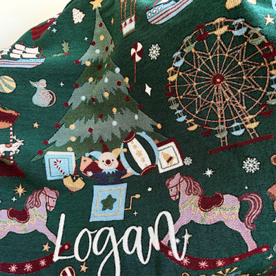 The Christmas Morning Woven Blanket