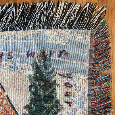 The Winter Village Woven Blanket